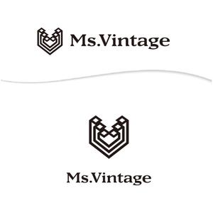 BEAR'S DESIGN (it-bear)さんの中古ラグジュアリーブランドショップ「Ms.Vintage」のロゴ制作への提案