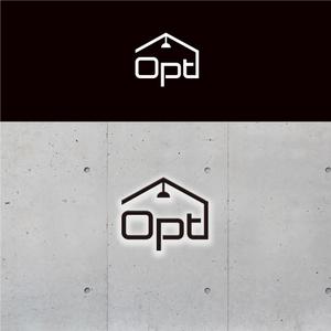 forever (Doing1248)さんのシンプル＆高品質なビジネス仕様の滞在施設「Opt」のロゴ（看板）への提案