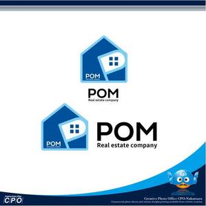 中津留　正倫 (cpo_mn)さんの不動産会社『POM』のロゴ作成への提案