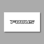 yusa_projectさんの車両に貼る車販売店【FOCUS】のロゴステッカーデザインへの提案