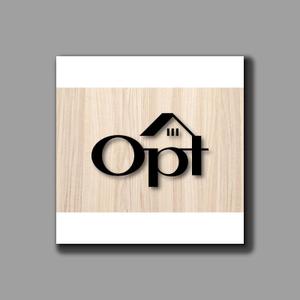 yusa_projectさんのシンプル＆高品質なビジネス仕様の滞在施設「Opt」のロゴ（看板）への提案