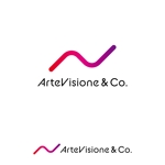 Hi-Design (hirokips)さんのアートマインドコーチング及びアート思考の研修を提供する「(株)ArteVisione&Co.」のロゴへの提案