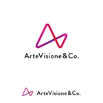 Hi-Design (hirokips)さんのアートマインドコーチング及びアート思考の研修を提供する「(株)ArteVisione&Co.」のロゴへの提案