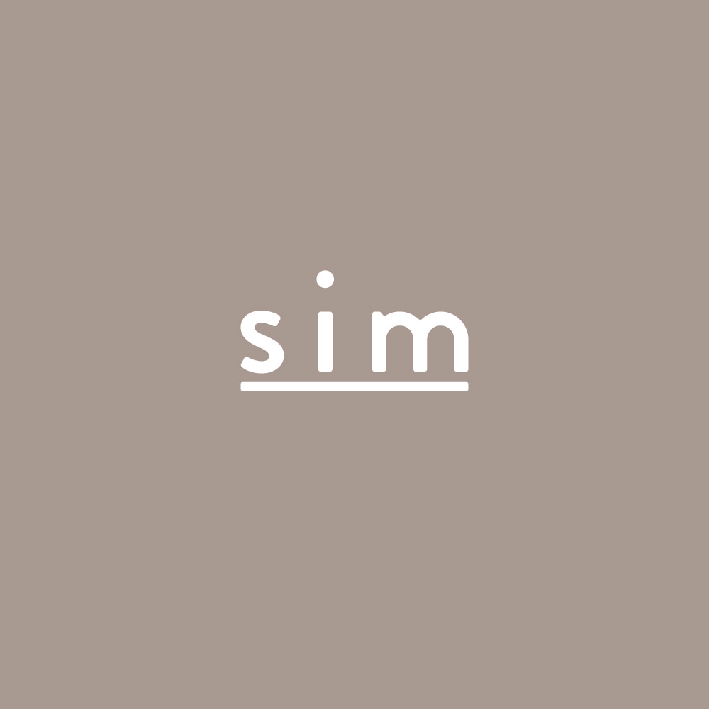美容室のロゴ　sim のロゴ