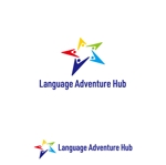 Hi-Design (hirokips)さんの英会話教室のサービス名「Language Adventure Hub」のロゴへの提案