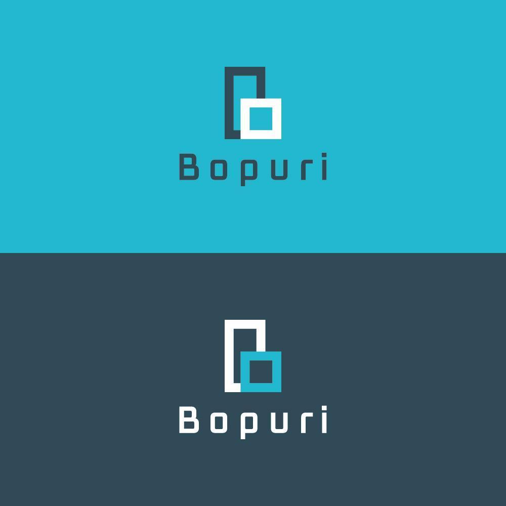建設関係の施工写真管理アプリ「Bopuri」のロゴデザイン