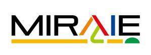 gravelさんの未来教育株式会社の企業ロゴ。「MIRAIE」　をブランドロゴとし、その文字の中のＡＩを色変化への提案