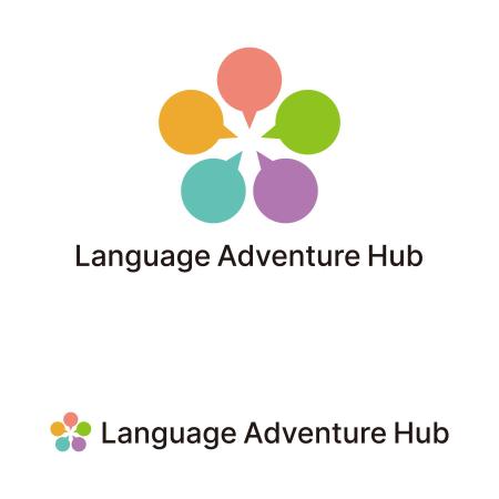 tsujimo (tsujimo)さんの英会話教室のサービス名「Language Adventure Hub」のロゴへの提案