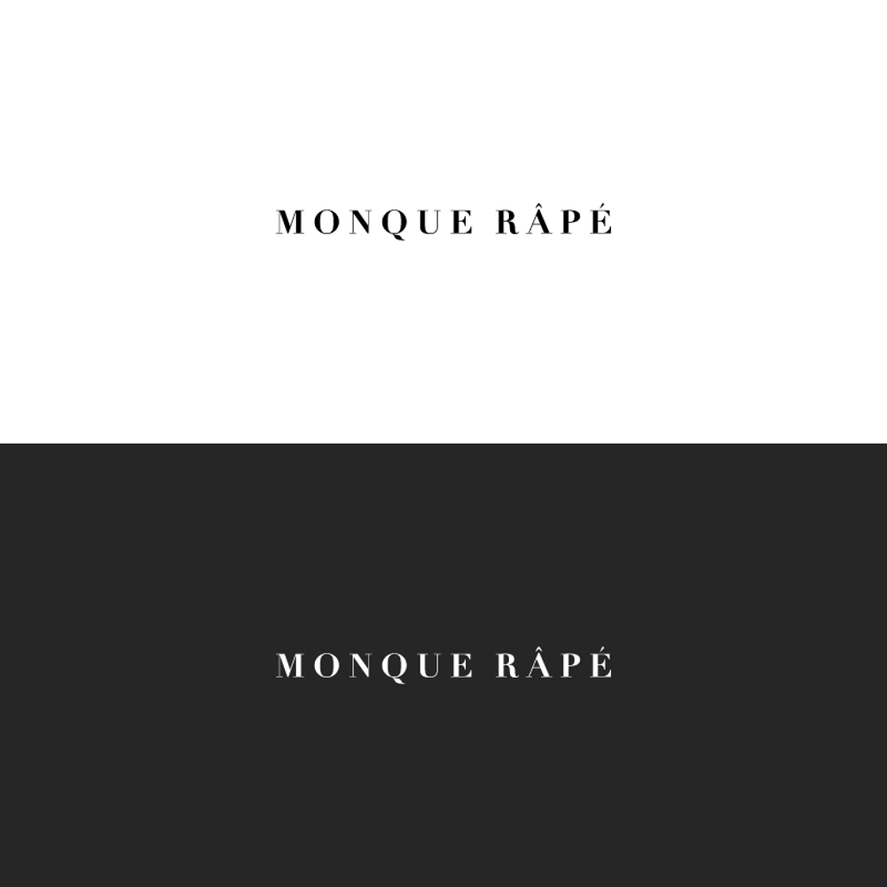 パリジアンセンセーショナルブランド "MONQUE RÂPÉ" ロゴ