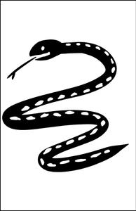前野コトブキ (m-kotobuki)さんの蛇年アイテムデザイン　箔押し用単色データイラスト蛇への提案