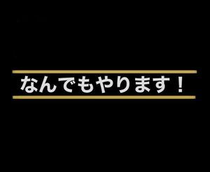 なんでもやります