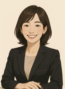 常に笑顔の事務員