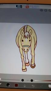馬や犬のイラスト描きます